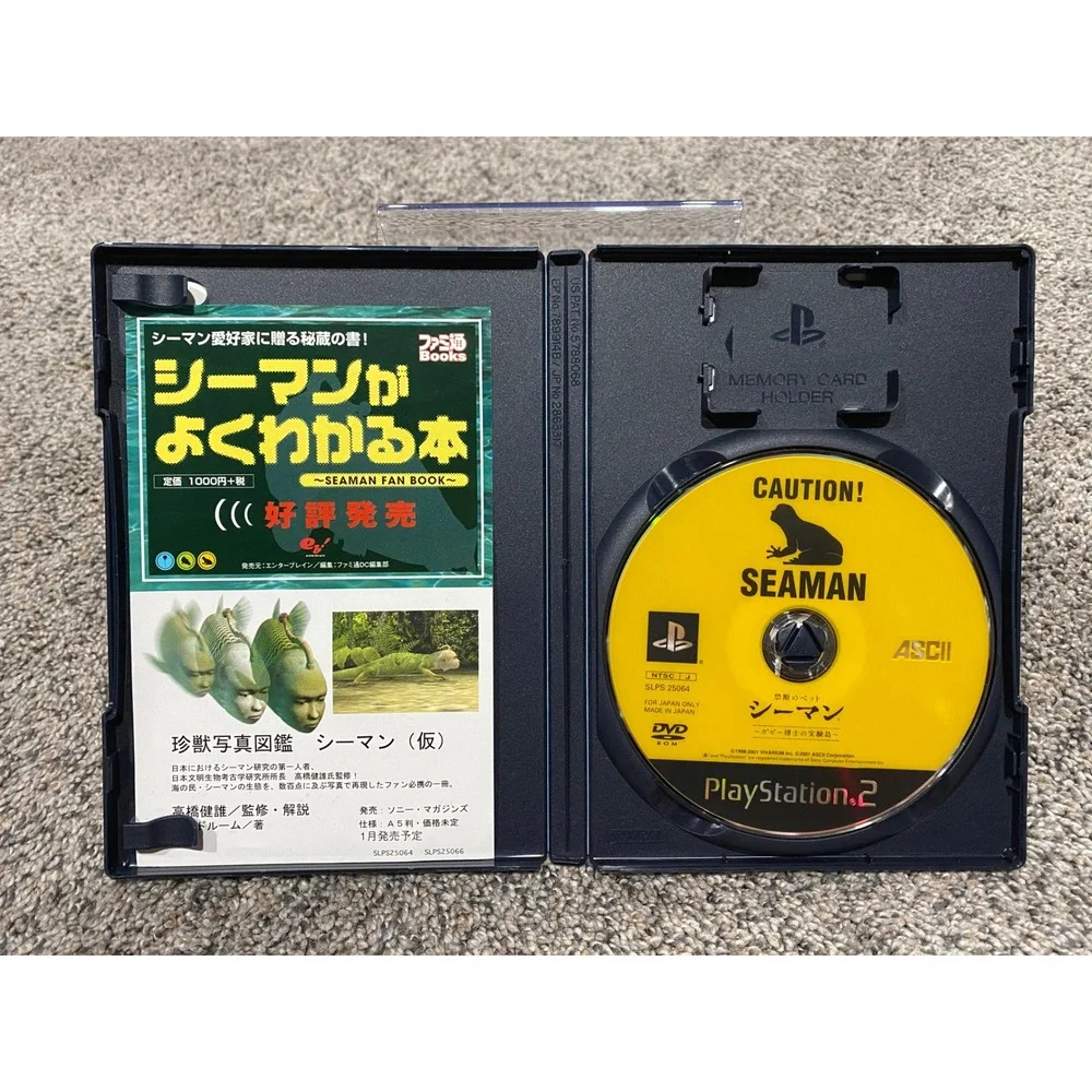 Video Game Seaman PS2 NTSC-J Import ASCII Black One Size Excellent